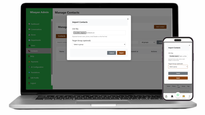 Misayan Contact Management
