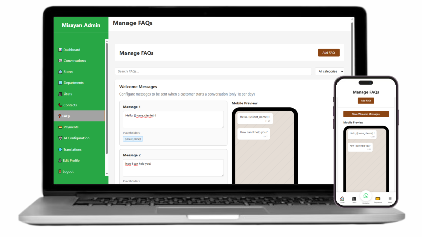 Misayan FAQ Management